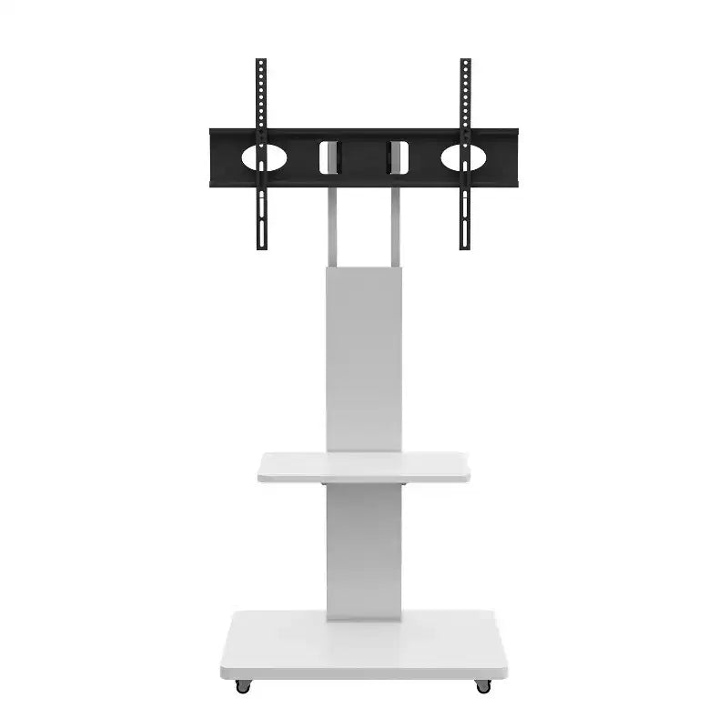 Meuble TV pour téléviseurs de 32 à 75 pouces, chariot TV mobile à hauteur réglable avec tiroir et roulettes pour le salon, la chambre et le bureau - ModernLuxe