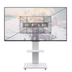 Meuble TV pour téléviseurs de 32 à 75 pouces, chariot TV mobile à hauteur réglable avec tiroir et roulettes pour le salon, la chambre et le bureau - ModernLuxe