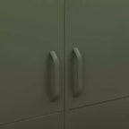 vidaXL kledingkast olijfgroen 35.4x19.7x70.9 staal