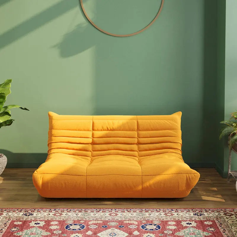 Canapé de sol moelleux, fauteuil poire relax pour salon