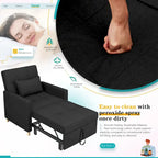 Poltrona divano letto 3 in 1 AECOJOY con cuscino e schienale convertibile