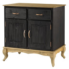 Grünes Buffet-Sideboard aus Holz