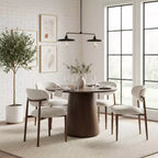 Set di 4 sedie da pranzo moderne imbottite con schienale curvo, sedie laterali senza braccioli con struttura in ferro per sala da pranzo e cucina-Panipeachy