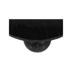 Table basse ronde en marbre avec pieds sphériques, multicolore, 4 places ??