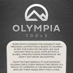 Banco da lavoro Olympia Tools da 60" in legno duro con finitura gommata, 4 cassetti, portata di 450 lb