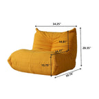 Canapé de sol moelleux, fauteuil poire relax pour salon