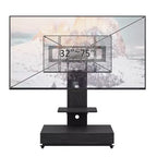 Meuble TV pour téléviseurs de 32 à 75 pouces, chariot TV mobile à hauteur réglable avec tiroir et roulettes pour le salon, la chambre et le bureau - ModernLuxe