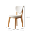 Sedia da pranzo moderna senza braccioli, con schienale alto e rivestimento in similpelle