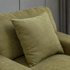 Canapé-lit moderne surdimensionné avec méridienne, style mi-siècle, avec coussin