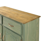Grünes Buffet-Sideboard aus Holz