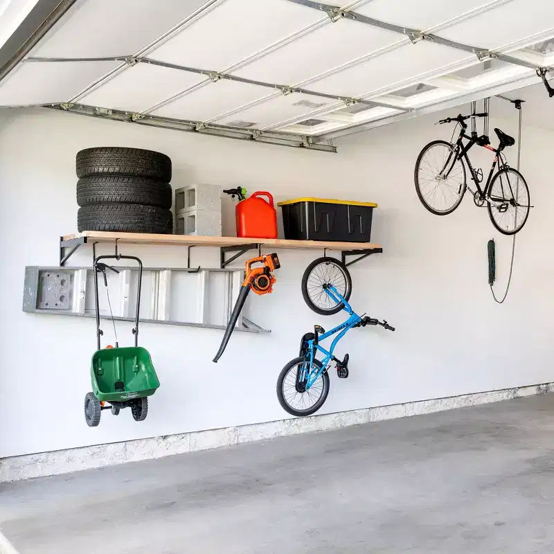 StoreYourBoard staffe per mensole da parete fai da te da 2' x 8' | Mensola da parete per garage ultraresistente