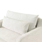 Cadeira sofá-cama de chenille extra profunda Polibi