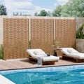 Séparateur de pièce MAYEERTY Brick 01 marron en acier galvanisé, 72x47x16, paravent d’intimité antirouille double face en 6 pièces