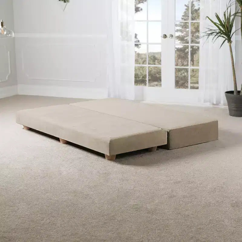 Lit de repos/lit d’appoint escamotable grand format – microvelours