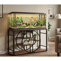 Supporto metallico per acquari da 55-75 Gallon, supporto per acquario per impieghi gravosi con armadietto contenitore, supporto per acquario a più livelli con gambe rinforzate, adatto