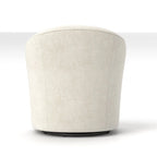 Lot de 2 fauteuils tonneau modernes SEYNAR en velours rembourré, pivotants à 360 degrés, avec dossier capitonné à boutons
