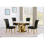 Best Quality Furniture D325-SC324-7 5 Piece Round Dining Set