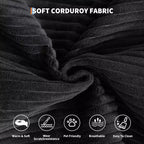 Sleeper Sofa Bed, 78.8 5-in-1 Folding Mattress Couch/Loveseat, Fixed-Shape Steel Frame, Corduroy with Pillows