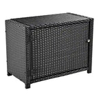 Ensemble de canapé d’angle d’extérieur en rotin, cadre quadrilatéral pour spa