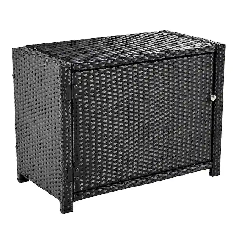 Ensemble de canapé d’angle d’extérieur en rotin, cadre quadrilatéral pour spa
