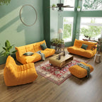 Canapé de sol moelleux, fauteuil poire relax pour salon