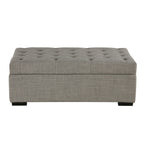 Canapé-lit pliant, pouf de 49,6 pouces avec canapé-lit pliant, pouf convertible faisant office de lit avec matelas à mémoire de forme et design capitonné