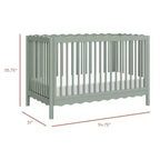 Lettino trasformabile Babyletto Swell 4-in-1 con kit di conversione in letto per bambini