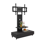 Meuble TV pour téléviseurs de 32 à 75 pouces, chariot TV mobile à hauteur réglable avec tiroir et roulettes pour le salon, la chambre et le bureau - ModernLuxe