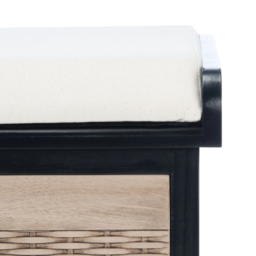 Panca contenitore SAFAVIEH Fiorello con 3 cassetti e cuscino - 47.3 W x 15 L x 19 H - 47Wx15Dx19H