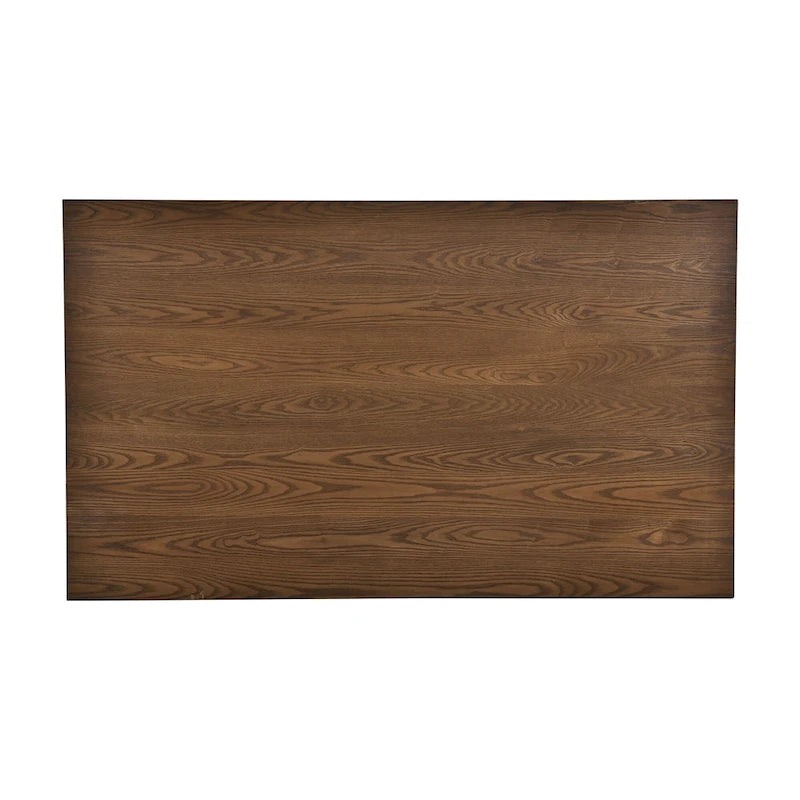 Set da pranzo in legno da 6 pezzi con 4 sedie e panca, tavolo con cassetto
