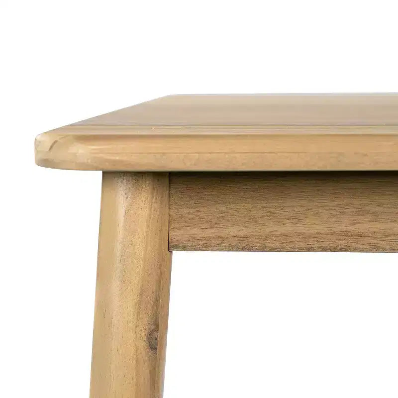 Christopher Knight Home Irene Ensemble repas d’extérieur rustique de 9 pièces en bois d’acacia, avec chaises à dossier incurvé et coussins