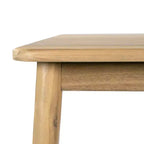 Christopher Knight Home Irene Ensemble repas d’extérieur rustique de 9 pièces en bois d’acacia, avec chaises à dossier incurvé et coussins