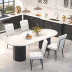 Chaises de salle à manger modernes, lot de 2/4/6/8, chaises de cuisine rembourrées avec coussin épais pour salle à manger