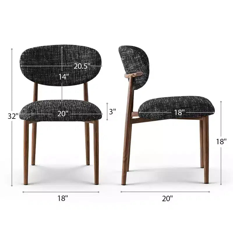 Set di 4 sedie da pranzo moderne imbottite con schienale curvo, sedie laterali senza braccioli con struttura in ferro per sala da pranzo e cucina-Panipeachy