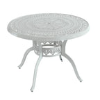 5-Piece Cast Aluminum Patio Dining Set with 4 Swivel Chair
