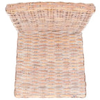 Ensemble de 2 chaises de salle à manger en osier naturel, 19 l x 22 p x 41 h, style bohème côtier