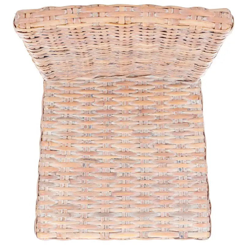Ensemble de 2 chaises de salle à manger en osier naturel, 19 l x 22 p x 41 h, style bohème côtier