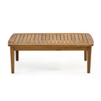 Ensemble de salon extérieur Willowbrook en bois d’acacia pour 4 personnes, par Christopher Knight Home