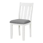Ensemble de table à manger extensible de style champêtre pour 6 personnes, table rectangulaire et 6 chaises rembourrées