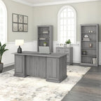Scrivania direzionale Bush Furniture Saratoga con cassetti e vano portaoggetti