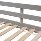 Letto a soppalco matrimoniale singolo a forma di casetta, letto rialzato in legno tipo casetta con scaletta e sponde di sicurezza per bambini
