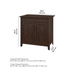 Key West Secretary Desk with Storage Cabinet by Bush Furniture