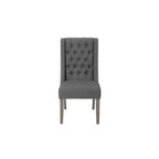Set da pranzo rustico grigio allungabile Best Quality Furniture da 9 pezzi
