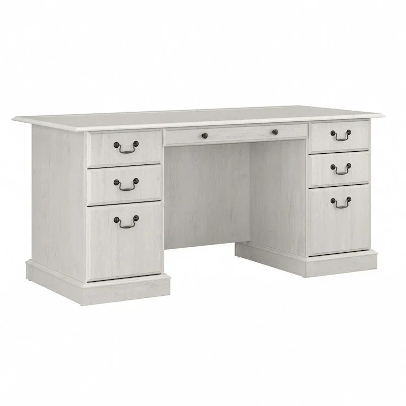 Scrivania direzionale Bush Furniture Saratoga con cassetti e vano portaoggetti