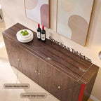 Credenza da cucina con 4 ante e ripiani, grande credenza moderna, mobile contenitore da 66 pollici per angolo caffè