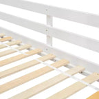 Letto a soppalco matrimoniale singolo a forma di casetta, letto rialzato in legno tipo casetta con scaletta e sponde di sicurezza per bambini