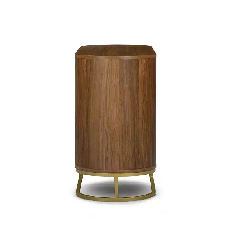 Cassettiera moderna a 6 cassetti con design a bordo vivo, base in metallo e struttura resistente in legno misto
