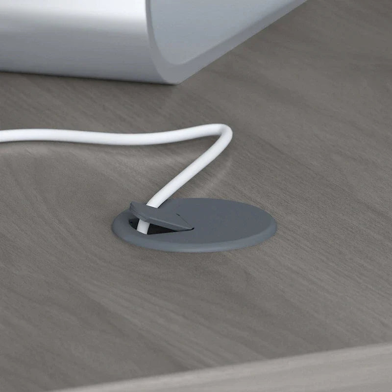 Bureau d’angle Echo en L avec surmeuble et tiroirs
