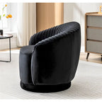 Small Milvo Velvet Swivel Barrel Chair
