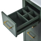 Meuble-lavabo de salle de bains simple de 30 pouces avec meuble et 3 tiroirs ??Noir / Bleu / Vert / Indigo / Blanc